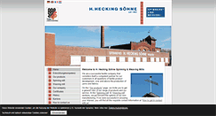 Desktop Screenshot of hecking-soehne.de