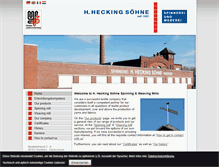 Tablet Screenshot of hecking-soehne.de